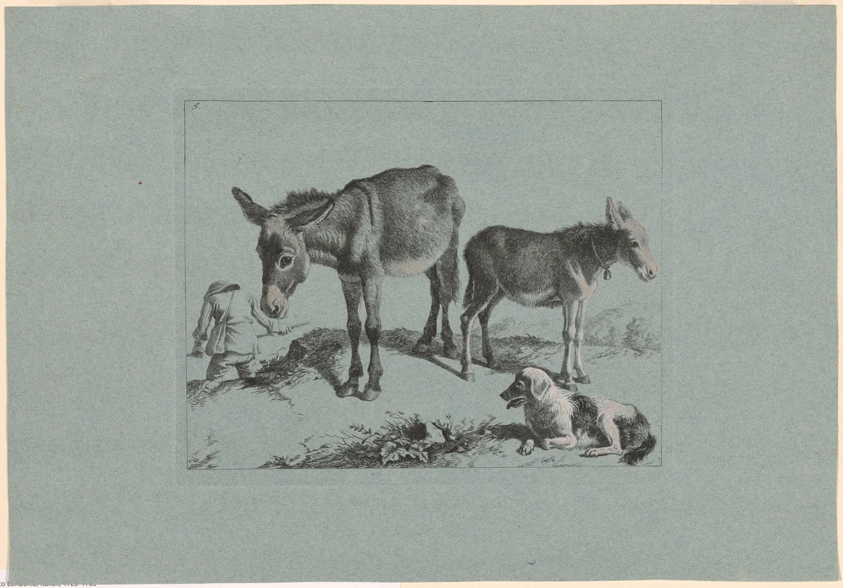Plate 5, from The Set of 12 Pastorals Scenes by Francesco Londonio, print, 1762-1763