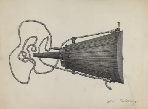 Powder Flask by Aaron Fastovsky, index of american design, 1936