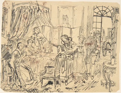 The Convalescent by Rodolphe Bresdin, drawing, 1822-1885