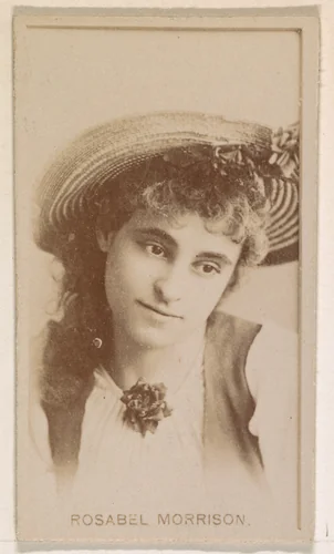 Rosabel Morrison, from the Actresses series (N245) issued by Kinney Brothers to promote Sweet Caporal Cigarettes by Kinney Brothers Tobacco Company, photograph, 1890