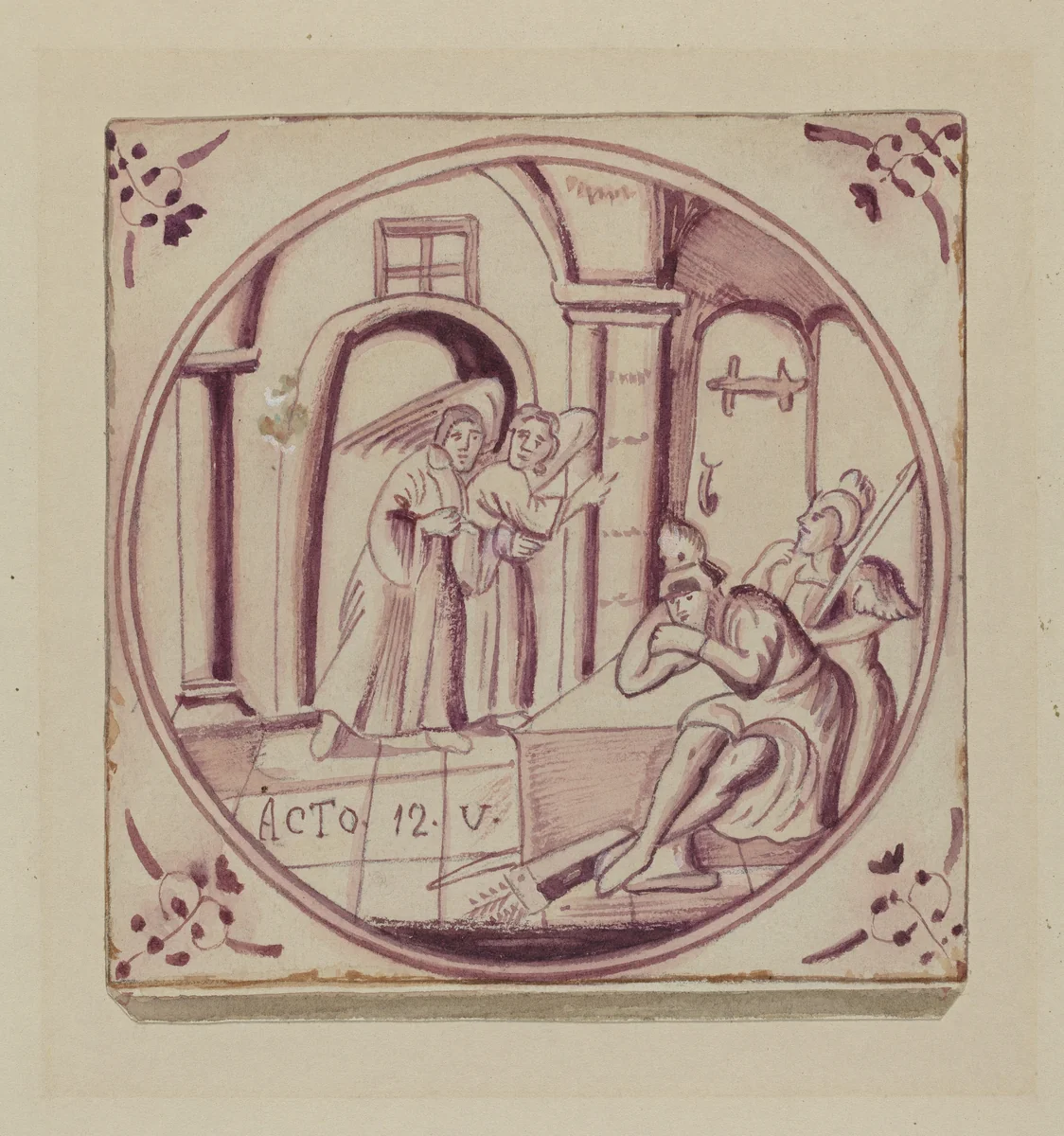 Fireplace Tile by John Dixon, index of american design, 1936