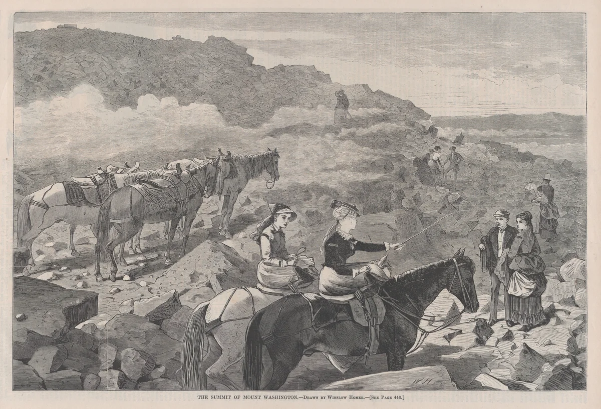 The Summit of Mount Washington (from "Harper's Weekly," Vol. XIII) by Winslow Homer, print, 1869