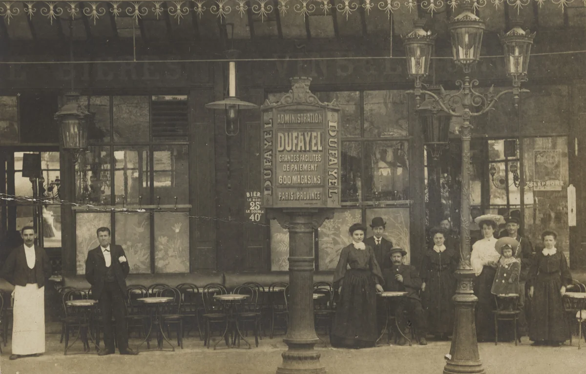Café - bières – vins, Plaque Guilleminot, Paris by Unidentified Photographer, photograph, 1910
