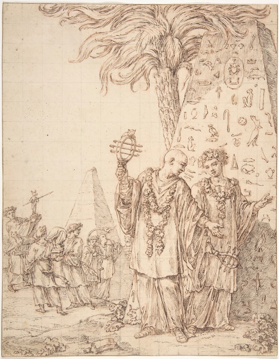 Procession at Memphis by Michel François Dandré-Bardon, drawing, 1700-1799