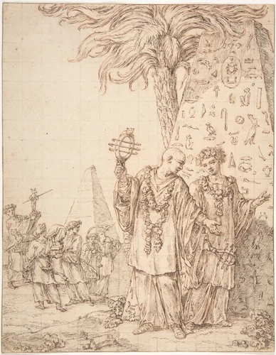 Procession at Memphis by Michel François Dandré-Bardon, drawing, 1700-1799