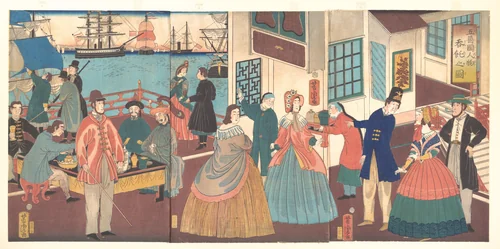 People of the Five Nations by Utagawa Yoshitora (歌川芳虎), print, 1861