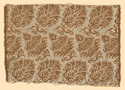 Fragment by Italy or Spain, textile, 1625-1675