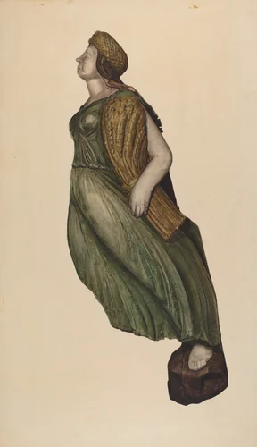 Figurehead: "Ceres" by Elizabeth Fairchild, index of american design, 1935-1942