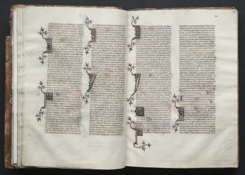 The Gotha Missal: Fol. 22v, Text by Master of the Boqueteaux, book, 1370-1380