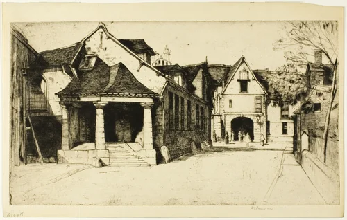 Old Museum, Beauvais by David Young Cameron, print, 1917
