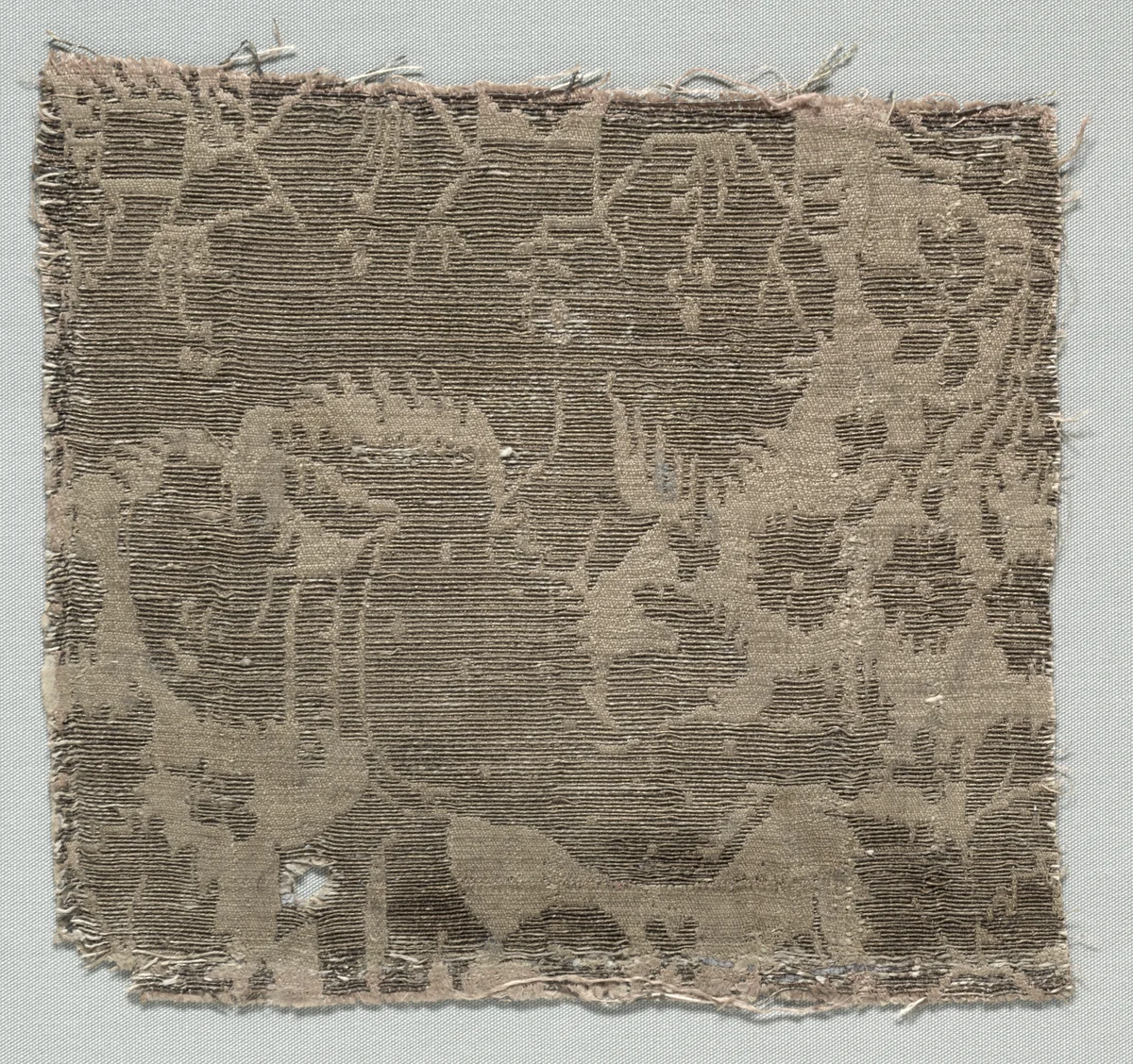 Silk Fragment by Unknown, textile, 1425-1450