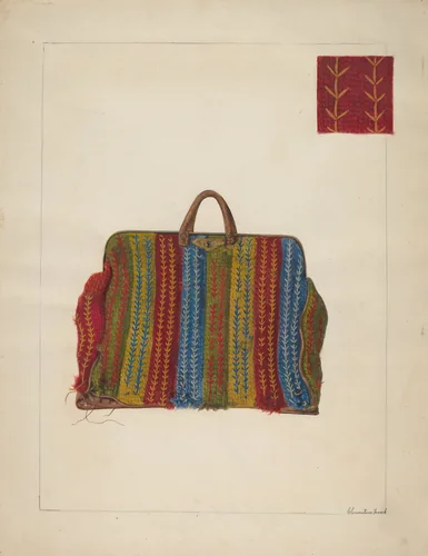 Carpet Bag by Clementine Fossek, index of american design, 1935-1942