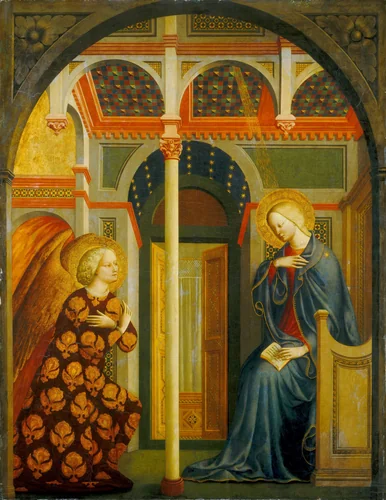 The Annunciation by Masolino da Panicale, painting, 1383-1435