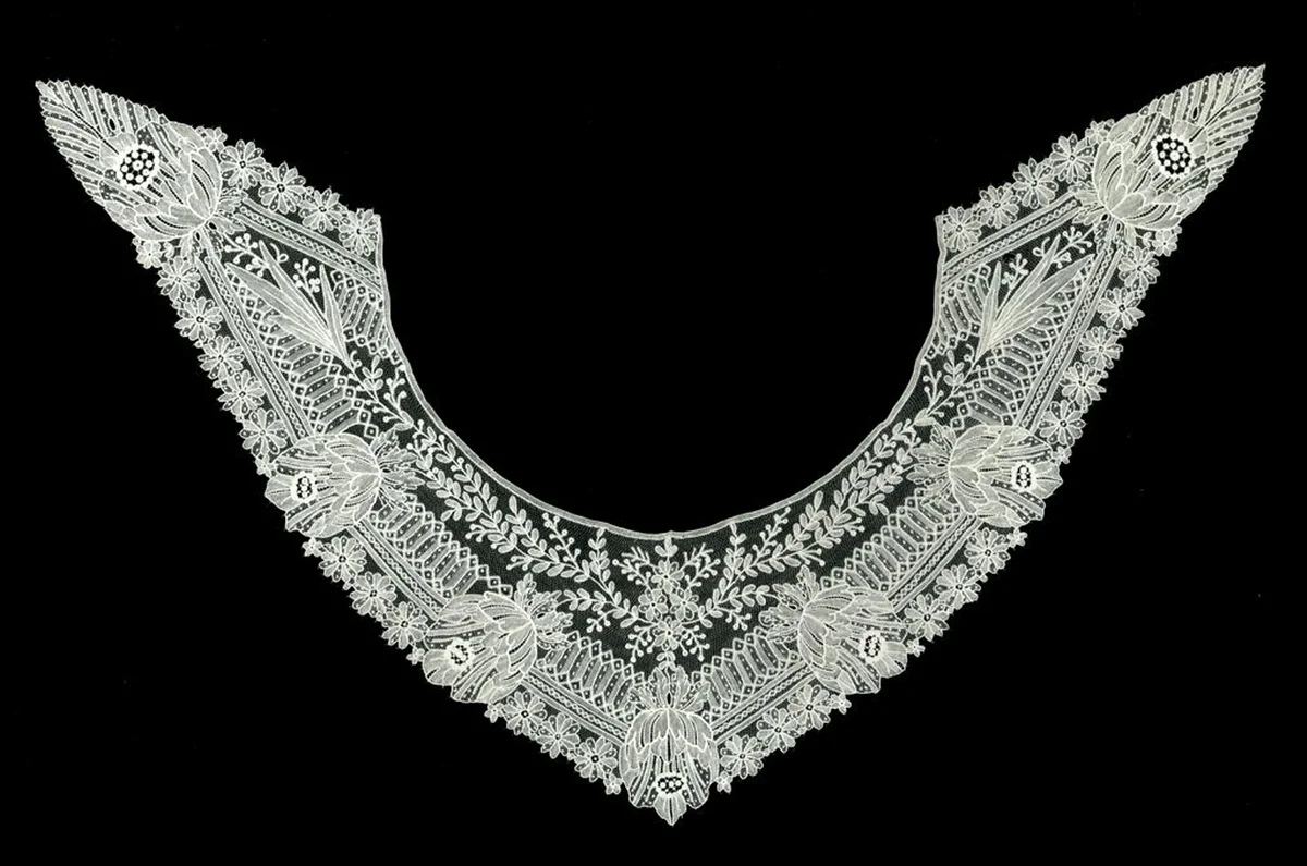 Collar by Belgium, textile, 1875-1900