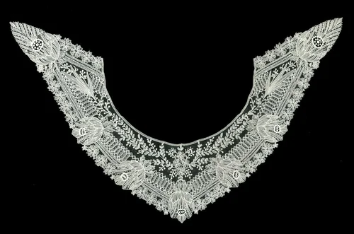 Collar by Belgium, textile, 1875-1900