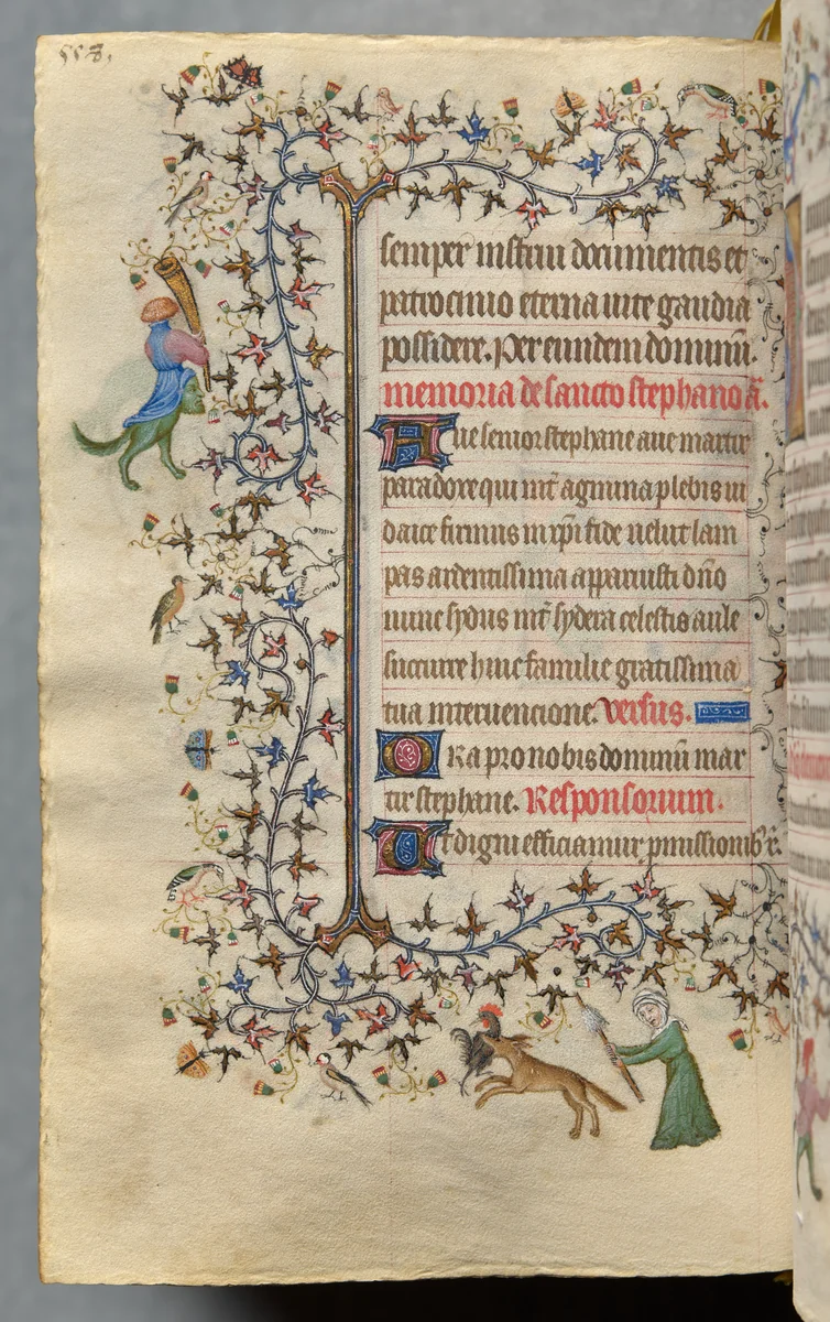 Hours of Charles the Noble, King of Navarre (1361-1425): fol. 273v, Text by Master of the Brussels Initials and Associates, book, 1400-1410