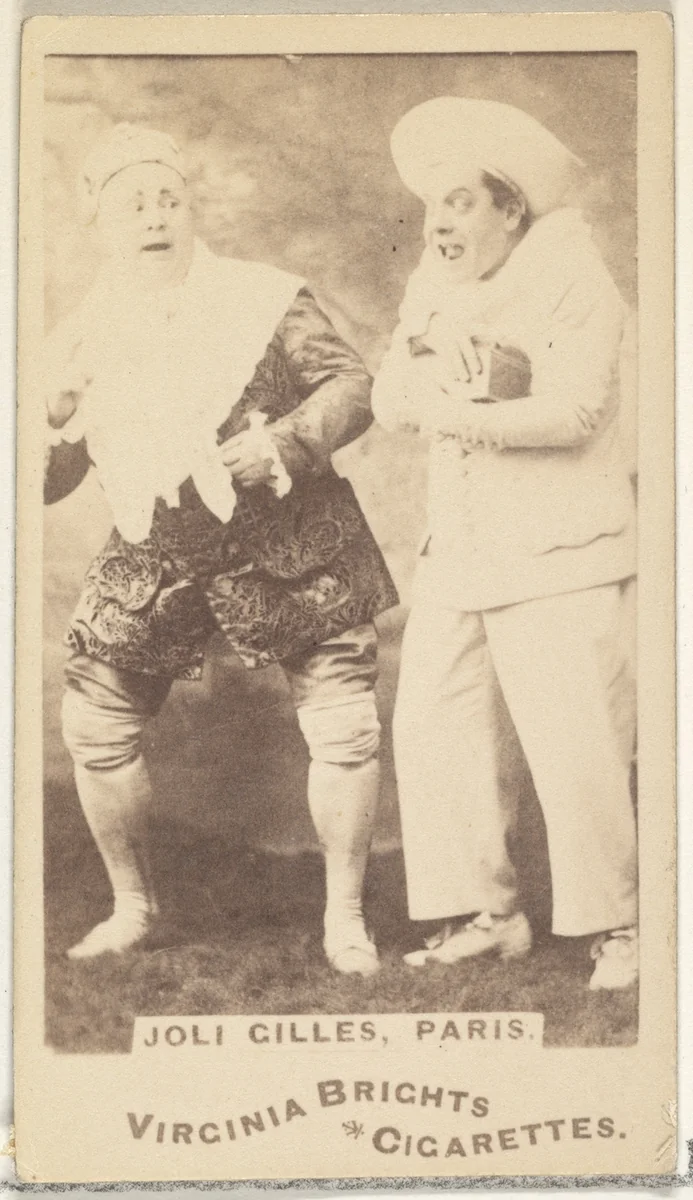 Joli Gilles, Paris, from the Actors and Actresses series (N45, Type 1) for Virginia Brights Cigarettes by Allen & Ginter, photograph, 1885-1891