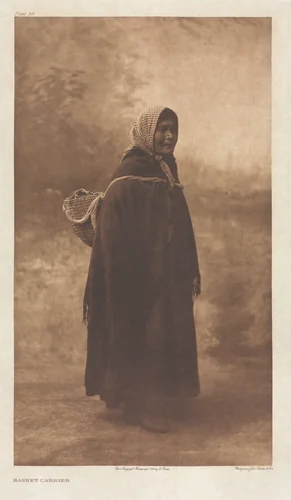 Portfolio IX, Plate 311: Basket Carrier by Edward Curtis, other, 1899