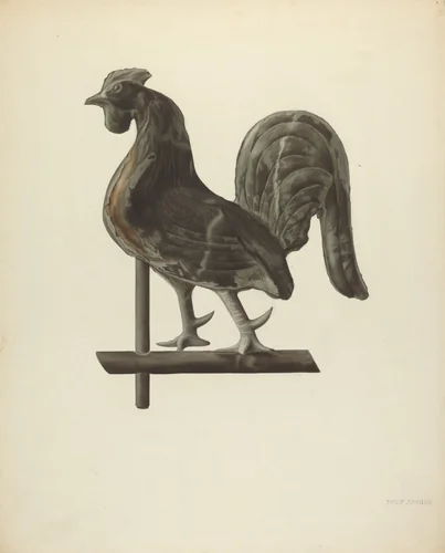 Weather Vane Finial by Philip Johnson, index of american design, 1938