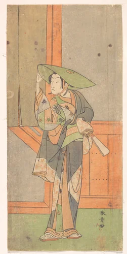 The First Nakamura Tomijuro in the Role of Izaemon by Katsukawa Shunshô (勝川春章), print, 1771