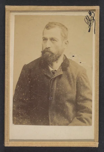 Crespin. Joseph. 40 ans, né à Roquesteron (Alpes-Maritimes). Employé de banque. 25/3/93. by Alphonse Bertillon, photograph, 1893