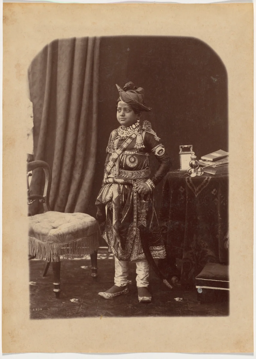 His Highness Maharaja Scindia of Gwalior by Raja Deen Dayal, photograph, 1887