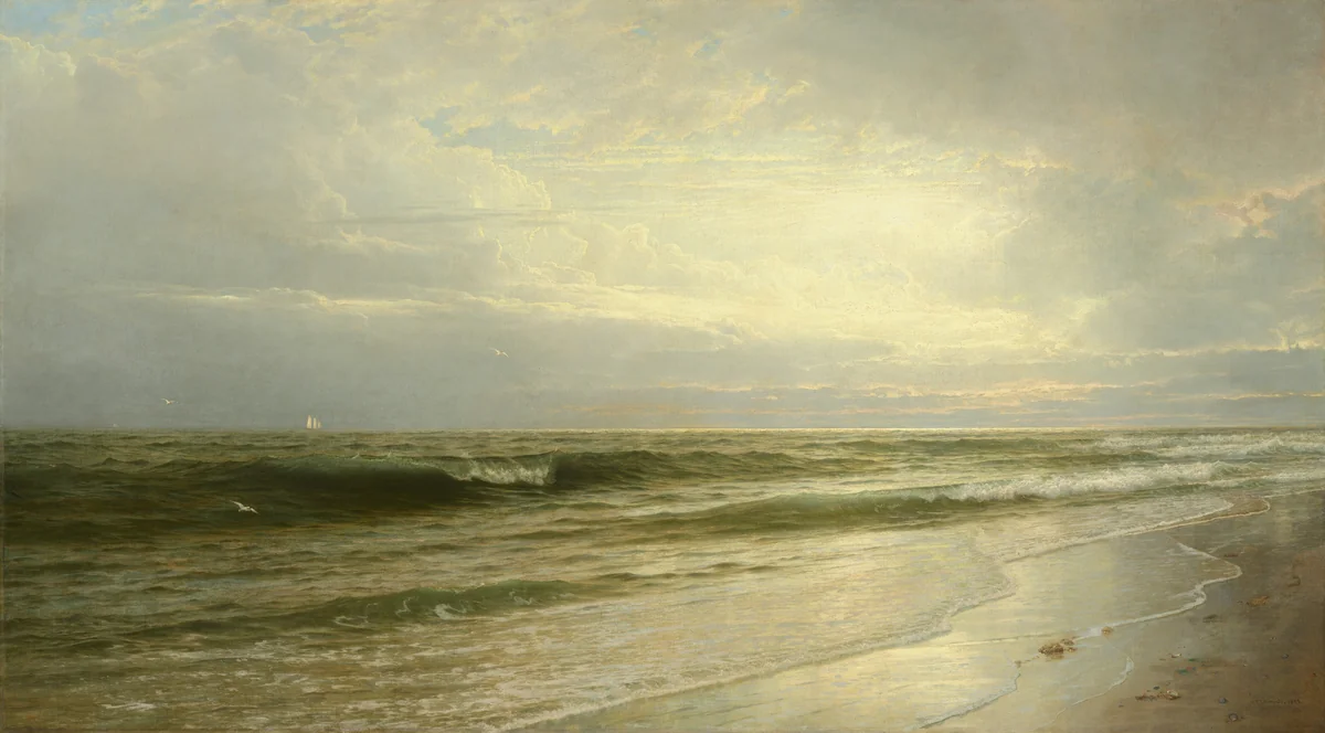 On the Coast of New Jersey by William Trost Richards, painting, 1883