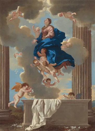 The Assumption of the Virgin by Nicolas Poussin, painting, 1630-1632