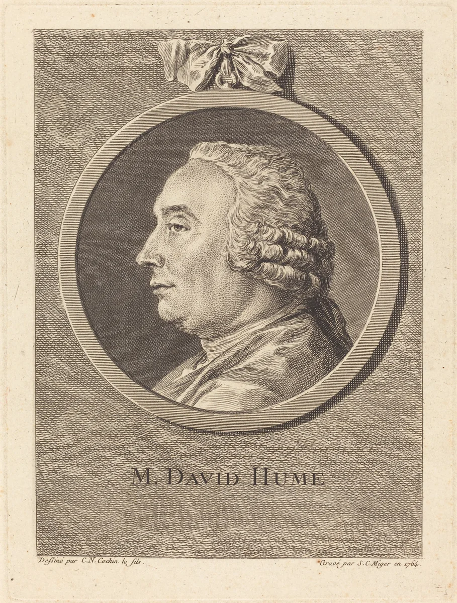 M. David Hume by Simon Charles Miger, print, 1764
