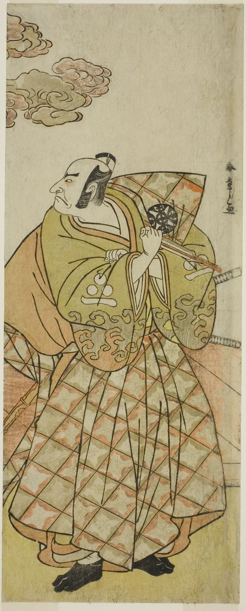 The Actor Nakamura Nakazo I as Watanabe no Tsuna in the Play Shitenno Tonoi no Kisewata, Performed at the Nakamura Theater in the Eleventh Month, 1781 by Katsukawa Shunsho (勝川 春章), print, 1776-1786