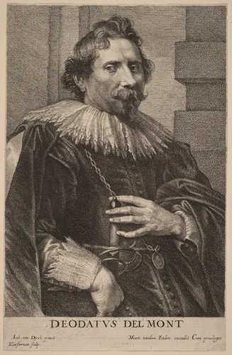 Deodat Delmont by Lucas Emil Vorsterman; Sir Anthony van Dyck, print, 1626-1641