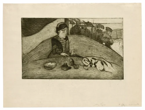 The Woman with Figs by Paul Gauguin, print, 1894