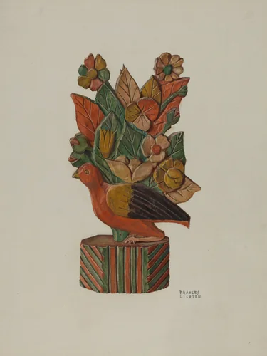 Pa. German Bird by Frances Lichten, index of american design, 1935-1942