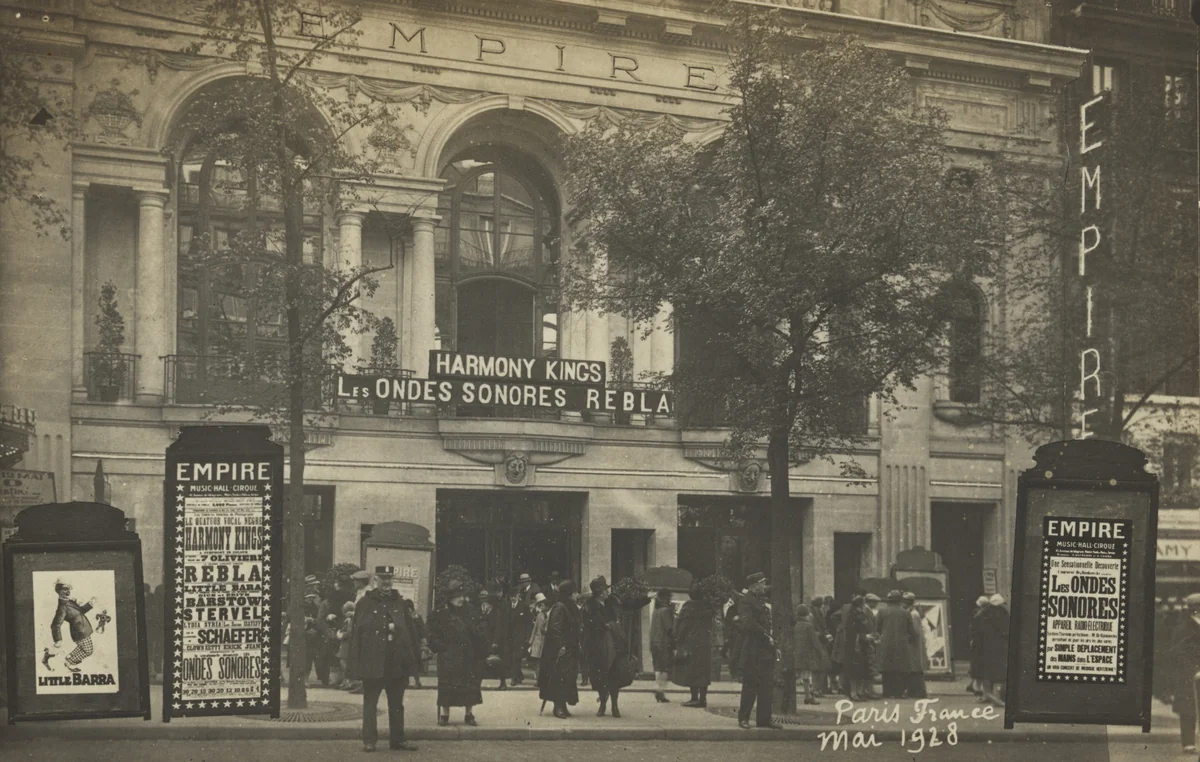 Empire. Harmony Kings, 41, avenue de Wagram, Paris by Unidentified Photographer, photograph, 1928