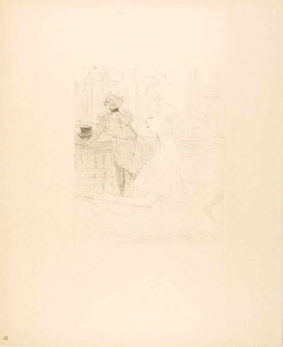 Mademoiselle Leconte by Henri de Toulouse-Lautrec, print, 1898
