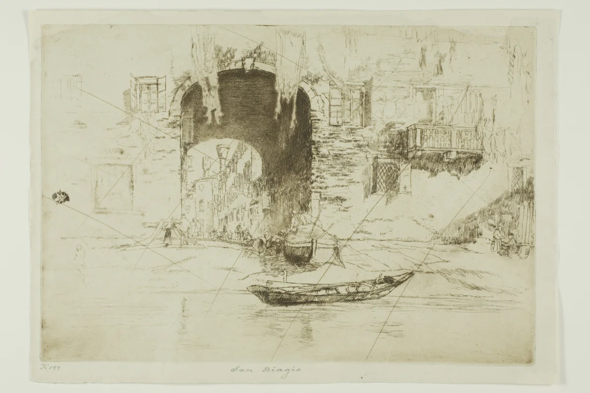 San Biagio by James McNeill Whistler, print, 1880