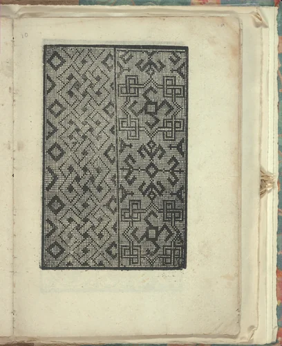 Opera Nova Universali intitulata Corona di racammi, page 29 (recto) by Giovanni Andrea Vavassore, book, 1530