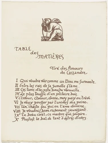 Headpiece (folio 128) from Les Amours (The Loves) by Émile Bernard, illustrated book, 1915