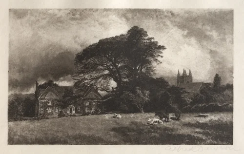 Eversley by Alfred Dawson, print
