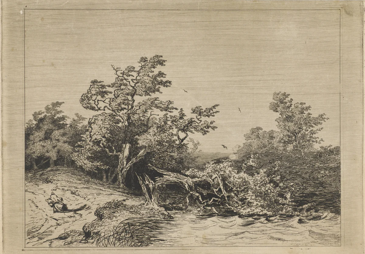 Storm by Martinus Antonius Kuytenbrouwer jr., print, 1831-1897