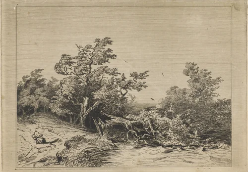 Storm by Martinus Antonius Kuytenbrouwer jr., print, 1831-1897