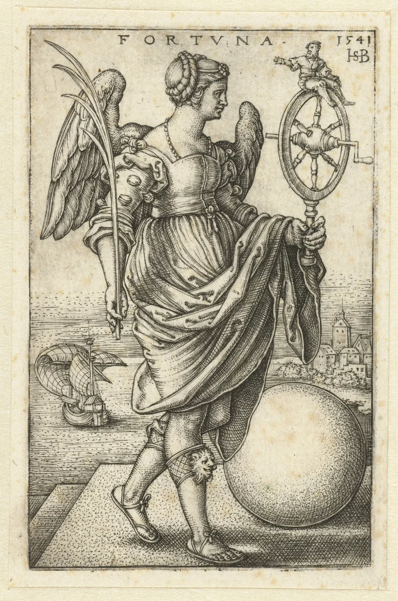 Fortuna by Unknown, print, 1541