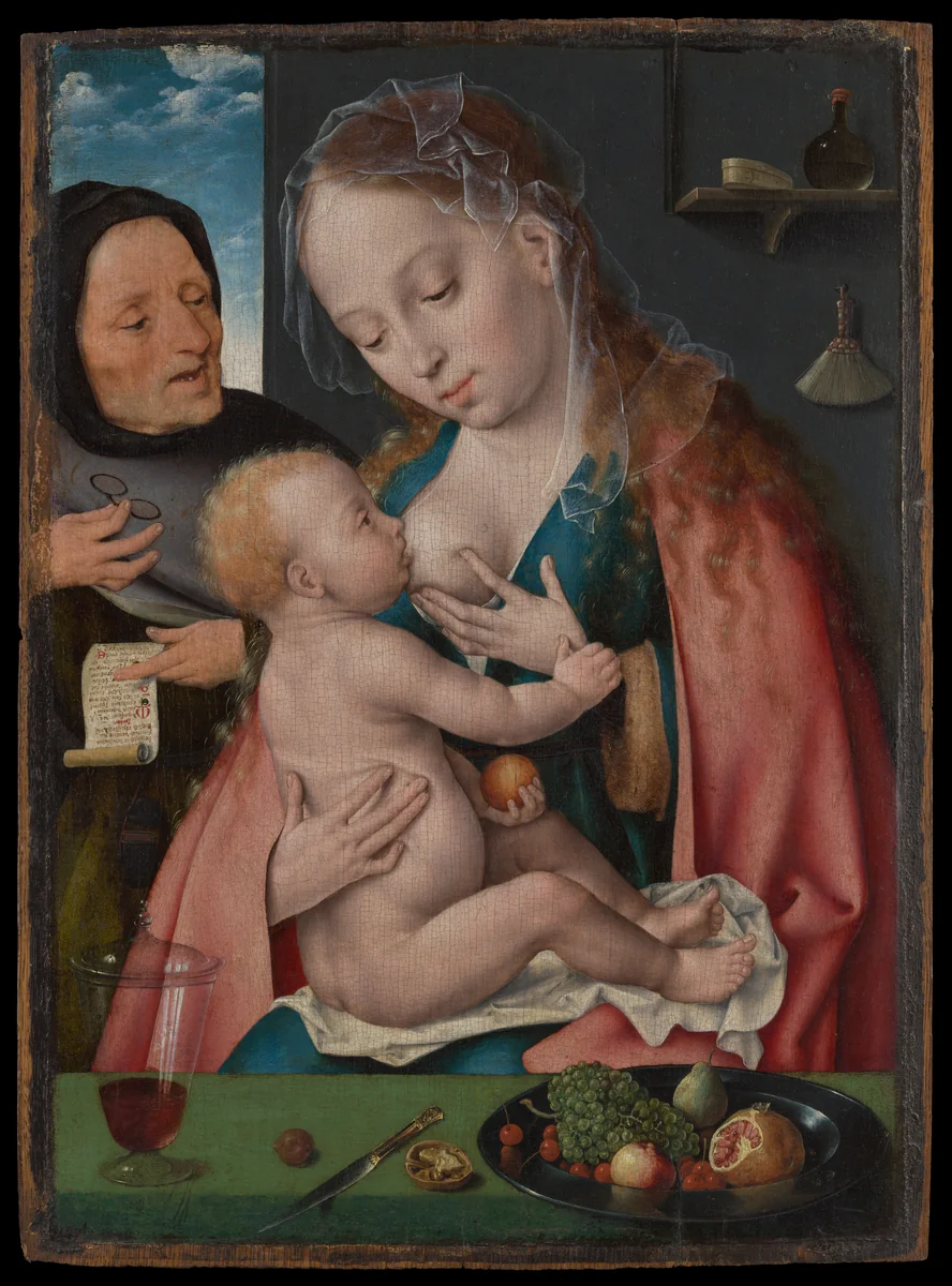 The Holy Family by Joos van Cleve, painting, 1512-1513