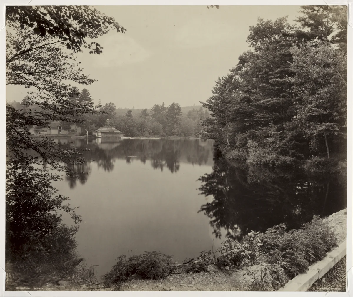 Bear Lake, LVRR by William H. Rau, photograph, 1893-1904