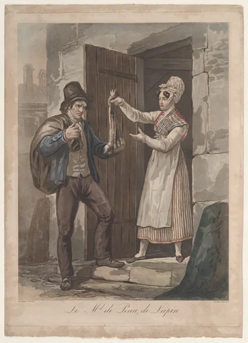 Le Md. de Peau de Lapin by Louis Philibert Debucourt, print, 1775-1832