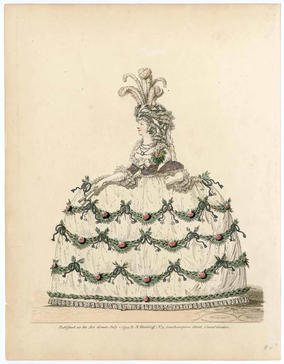 Fashion plate by Nicolaus Heideloff, artwork, 1794
