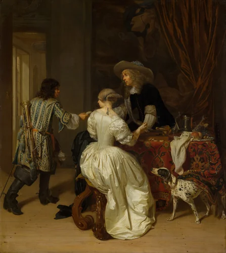 The Messenger by Jan Verkolje, painting, 1674