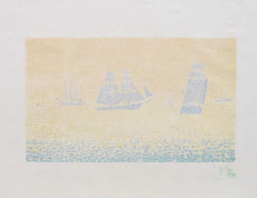 The Boats by Paul Signac, print, 1895