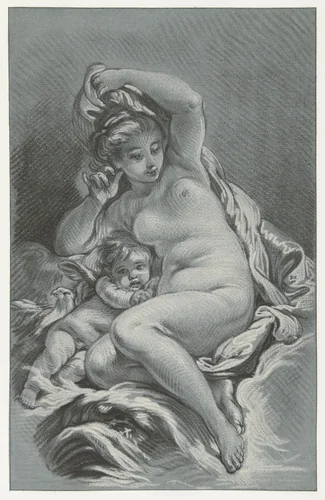Venus en Cupido by Louis Marin Bonnet, print, 1767