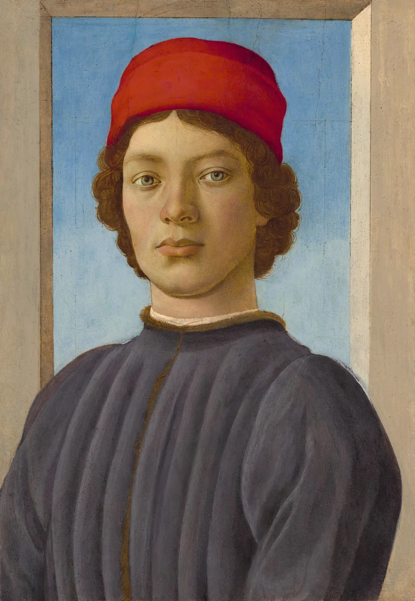 Portrait of a Youth by Filippino Lippi, painting, 1485